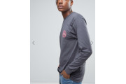 Stussy Long Sleeve T-Shirt With Vintage Dot Back Print -Midnight